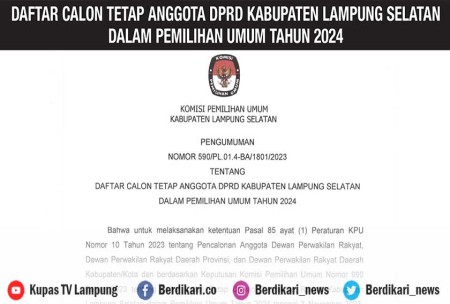 Kupas Tuntas Lengkap Berikut Daftar Calon Tetap Anggota Dprd