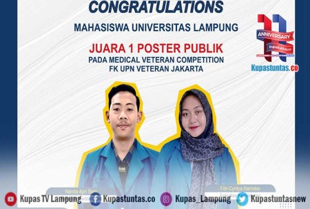 Kupas Tuntas Mahasiswa Unila Juara I Lomba Poster Medical Veteran