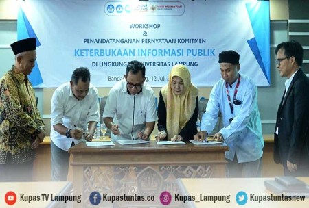 Kupas Tuntas Unila Gelar Workshop Dan Teken Komitmen Keterbukaan