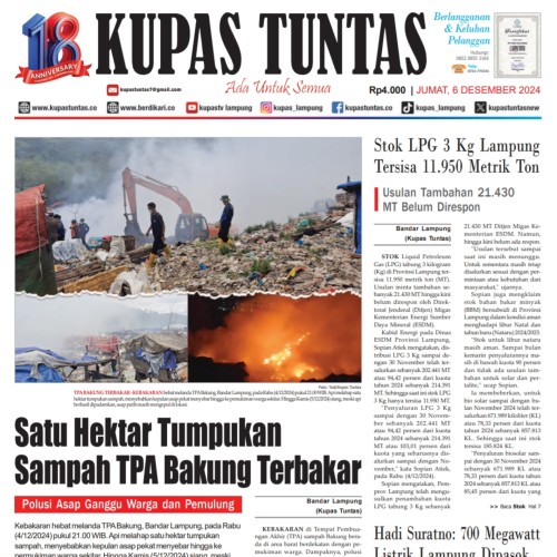 Kupas Tuntas Surat Kabar Harian Kupas Tuntas Edisi Jumat 06 Desember