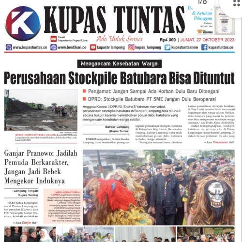 Kupas Tuntas - Surat Kabar Harian Kupas Tuntas Edisi Jumat, 27 Oktober 2023