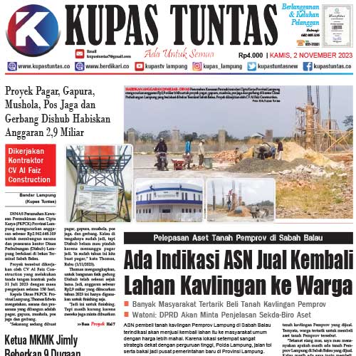 Kupas Tuntas Surat Kabar Harian Kupas Tuntas Edisi Kamis November