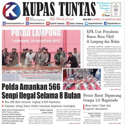 Kupas Tuntas - Surat Kabar Harian Kupas Tuntas Edisi Kamis, 31 Agustus 2023