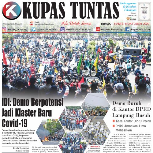 Kupas Tuntas Surat Kabar Harian Kupas Tuntas Edisi Kamis Oktober