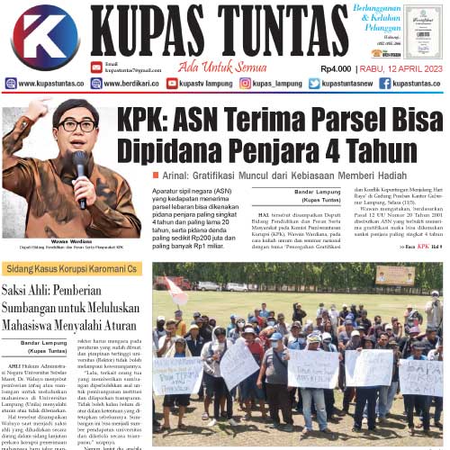 Kupas Tuntas Surat Kabar Harian Kupas Tuntas Edisi Rabu 12 April 2023