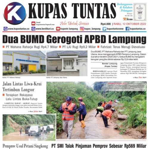 Kupas Tuntas Surat Kabar Harian Kupas Tuntas Edisi Rabu Oktober