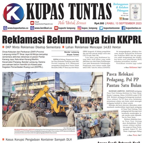 Kupas Tuntas Surat Kabar Harian Kupas Tuntas Edisi Rabu September