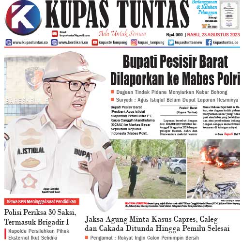 Kupas Tuntas Surat Kabar Harian Kupas Tuntas Edisi Rabu 23 Agustus 2023