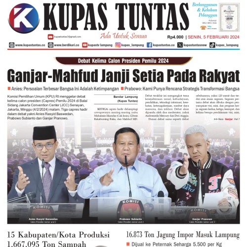 Kupas Tuntas Surat Kabar Harian Kupas Tuntas Edisi Senin 05 Februari