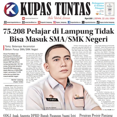 Kupas Tuntas Surat Kabar Harian Kupas Tuntas Edisi Kamis April