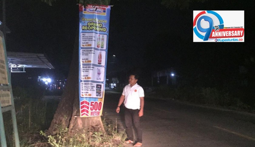 Kupas Tuntas Satpol Pp Metro Cari Oknum Pemasang Banner Iklan Di Pohon