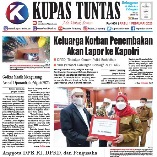 Kupas Tuntas - Surat Kabar Harian Kupas Tuntas Edisi Rabu, 1 Februari 2023