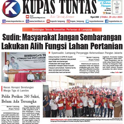 Kupas Tuntas - Surat Kabar Harian Kupas Tuntas Edisi Rabu, 26 Juli 2023