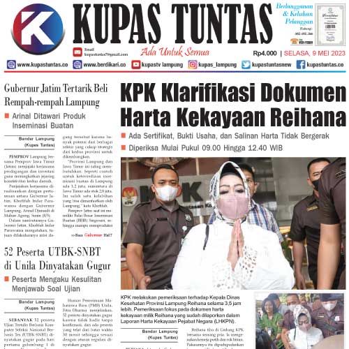 Kupas Tuntas Surat Kabar Harian Kupas Tuntas Edisi Selasa Mei