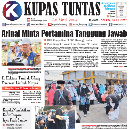 Kupas Tuntas - Surat Kabar Harian Kupas Tuntas Edisi Selasa, 19 Juli 2022