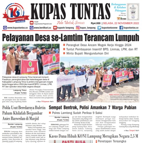 Kupas Tuntas Surat Kabar Harian Kupas Tuntas Edisi Selasa