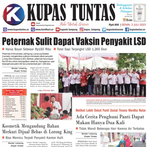 Kupas Tuntas - Surat Kabar Harian Kupas Tuntas Edisi Senin, 03 Juli 2023