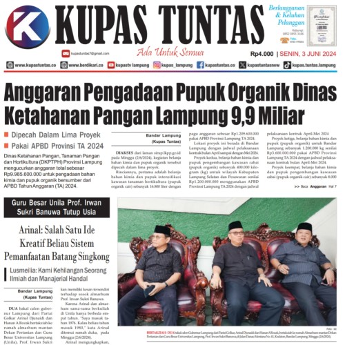 Kupas Tuntas - Surat Kabar Harian Kupas Tuntas Edisi Senin, 03 Juni 2024