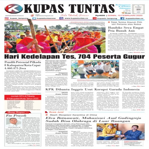 Kupas Tuntas - Surat Kabar Harian Kupas Tuntas Edisi Senin, 10 Februari ...