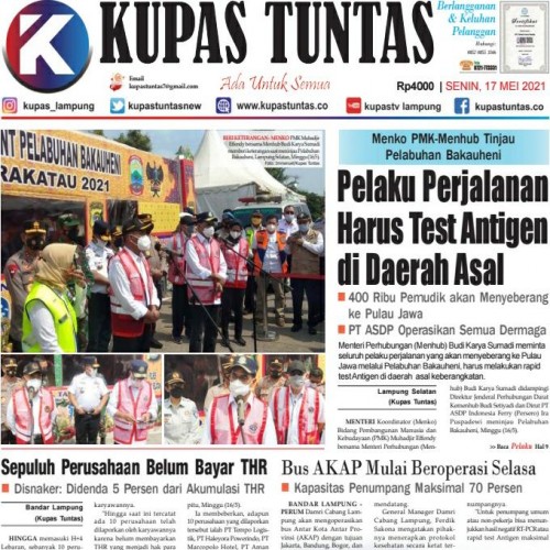 Kupas Tuntas - Surat Kabar Harian Kupas Tuntas Edisi Senin, 17 Mei 2021