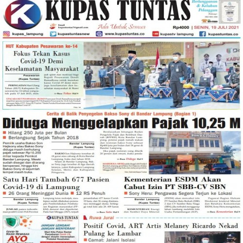 Kupas Tuntas - Surat Kabar Harian Kupas Tuntas Edisi Senin, 19 Juli 2021