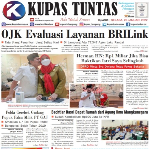 Kupas Tuntas Surat Kabar Harian Kupas Tuntas Edisi Selasa Januari